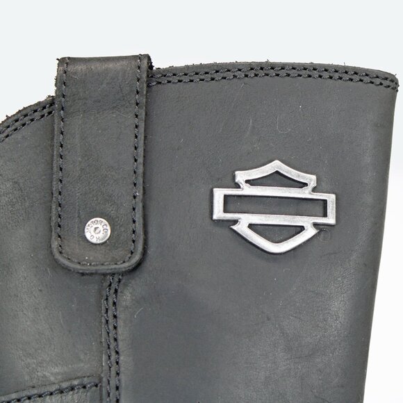 Harley-Davidson® Women's Josi Black Leather Motorcycle Boots. D87038: Size 9 M - Picture 6 of 11